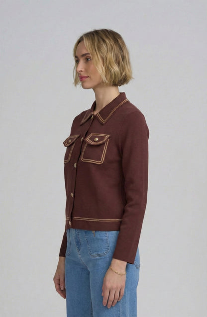 Fine Gauge Western Cardigan