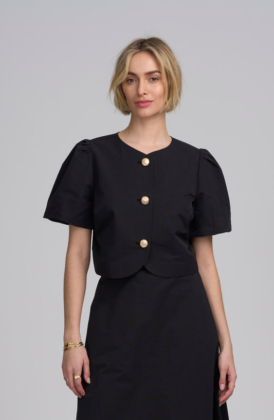 Shirred Sleeve Top