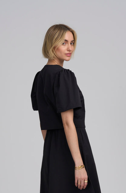 Shirred Sleeve Top
