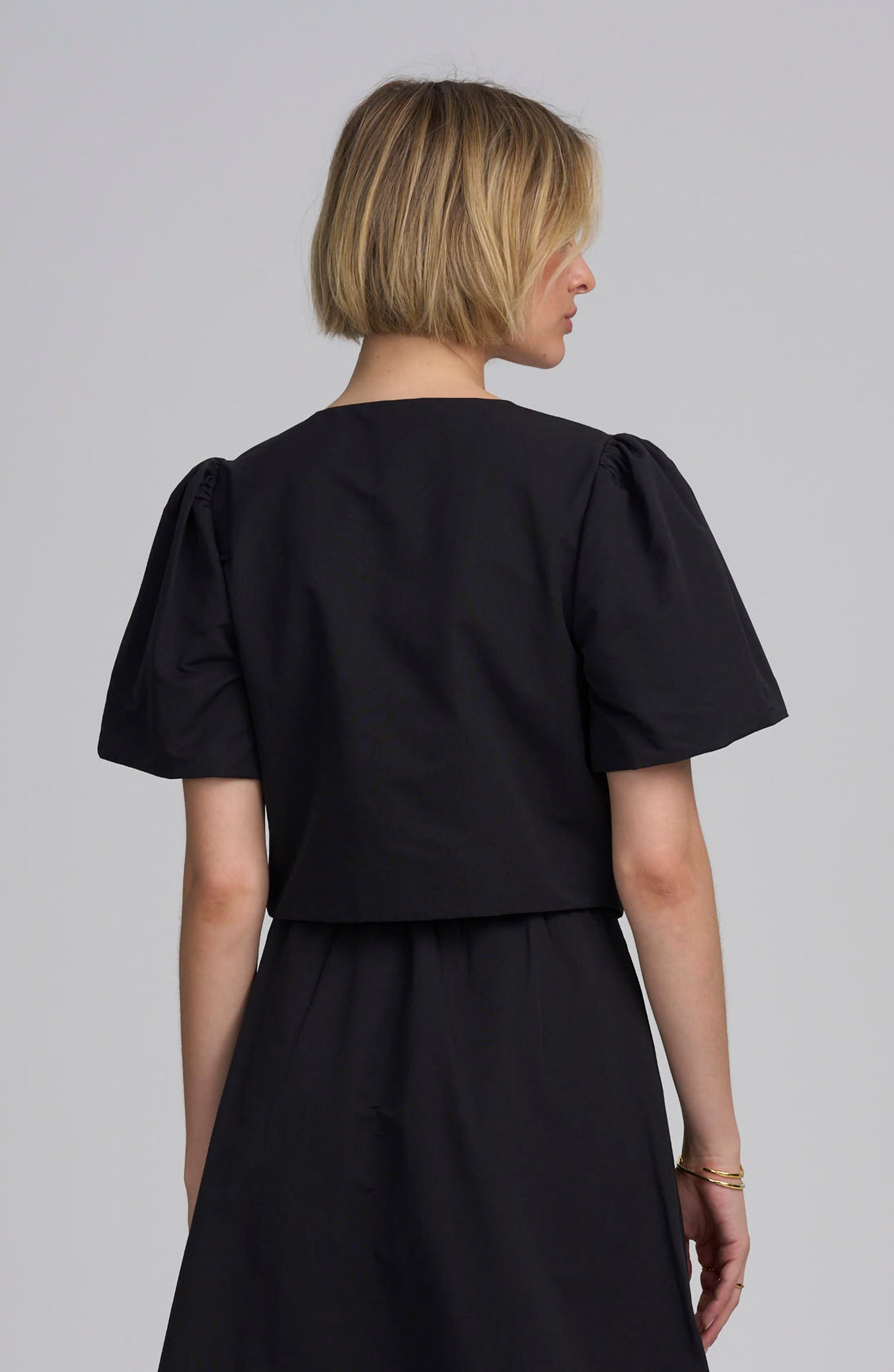 Shirred Sleeve Top