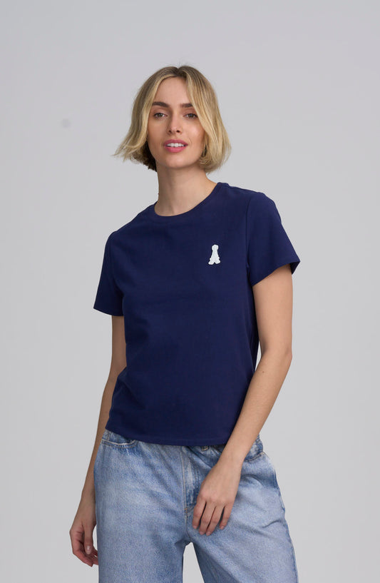 Tee With Logo Applique
