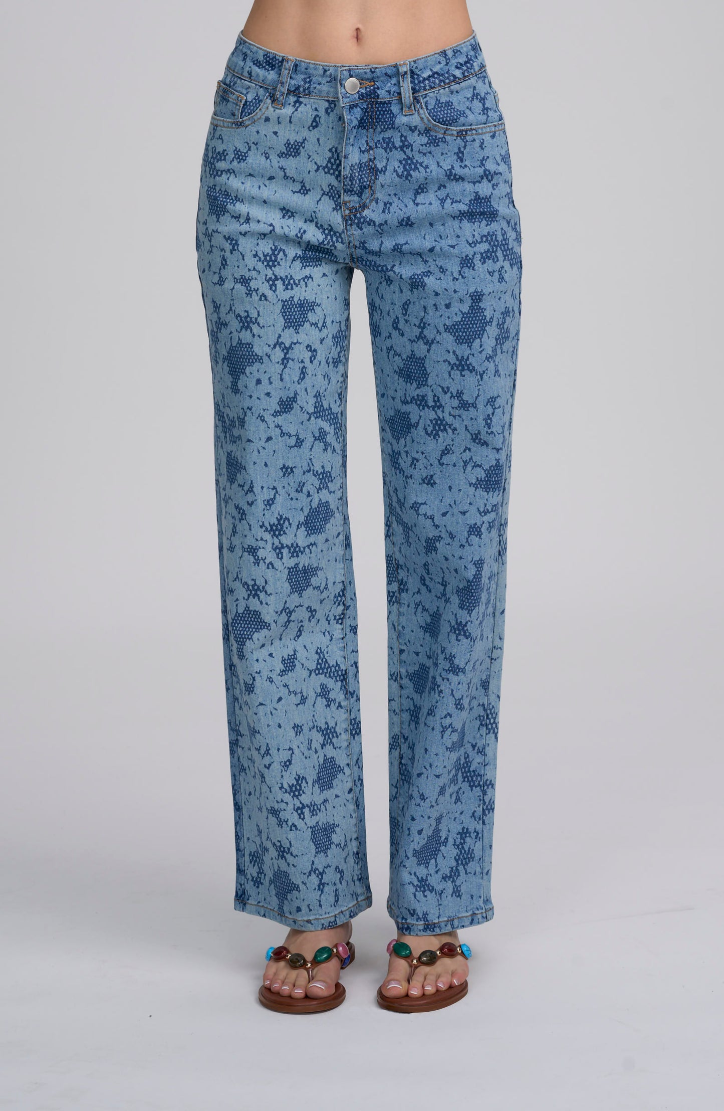 Printed Lace Jean
