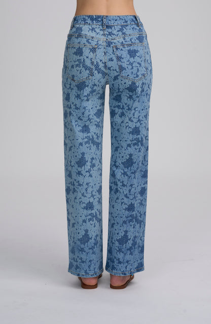 Printed Lace Jean
