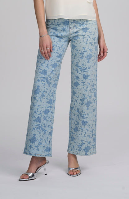 Printed Lace Jean