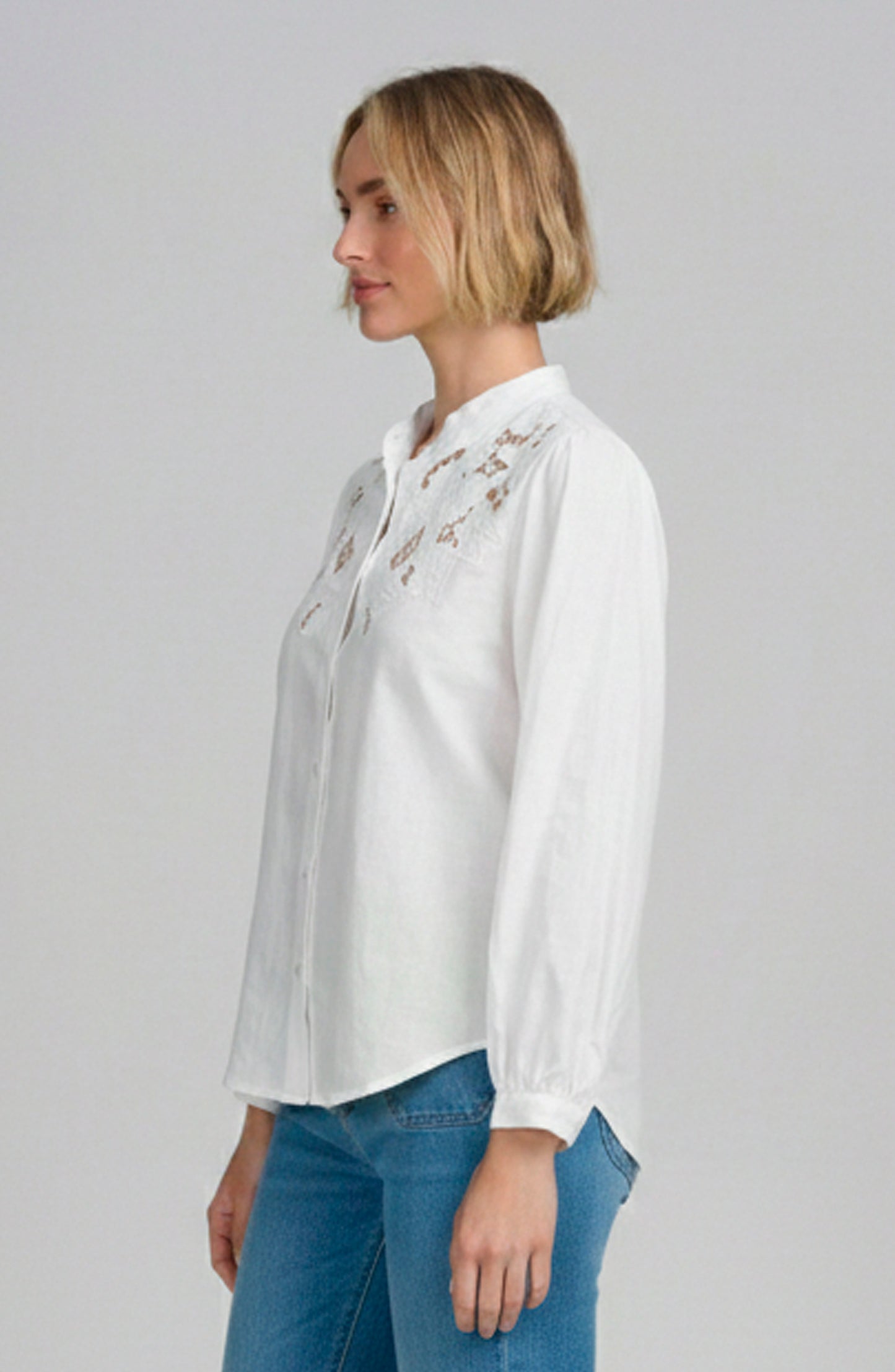 Lace Yoke Shirt