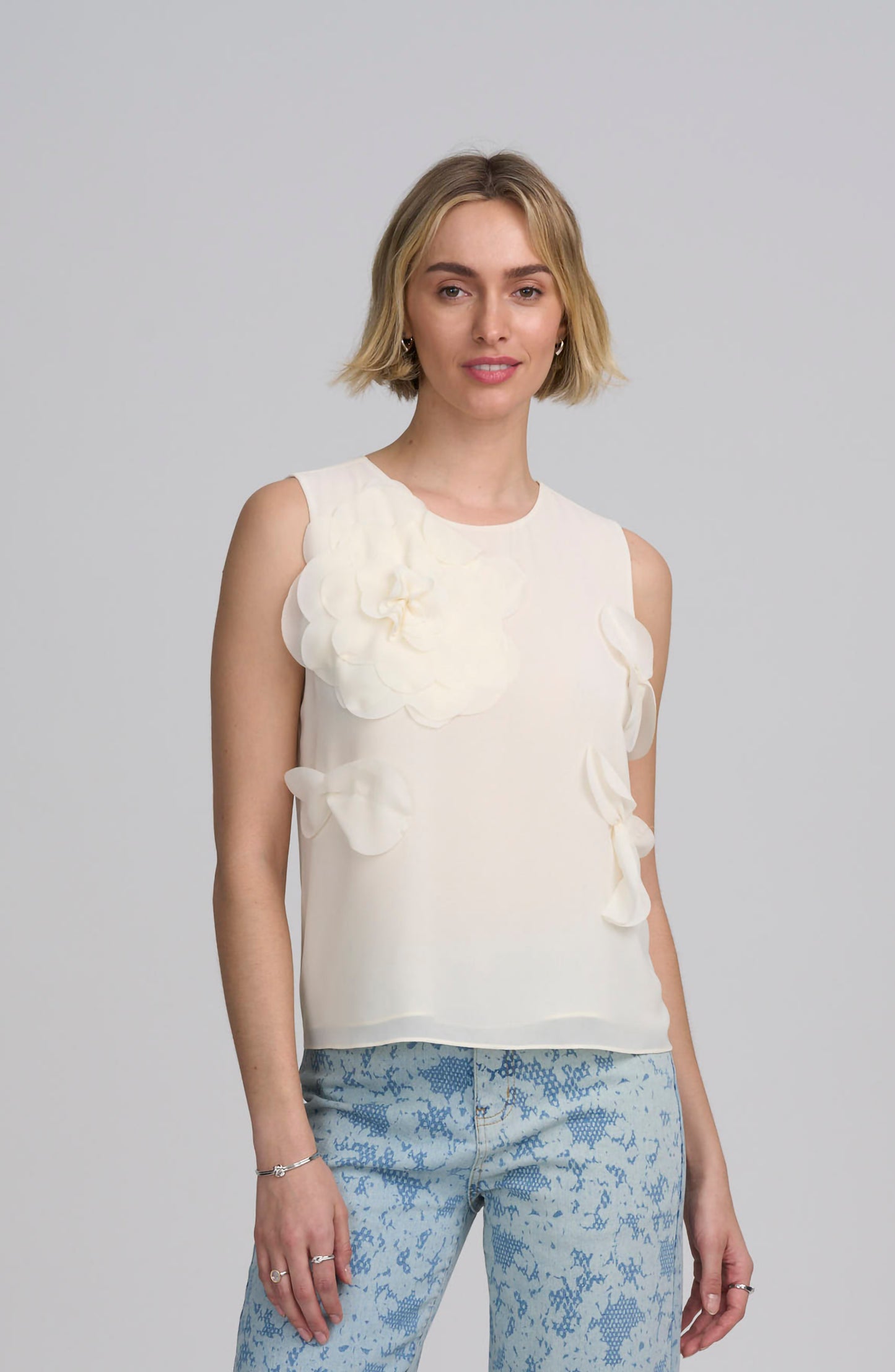Floral Applique Shell