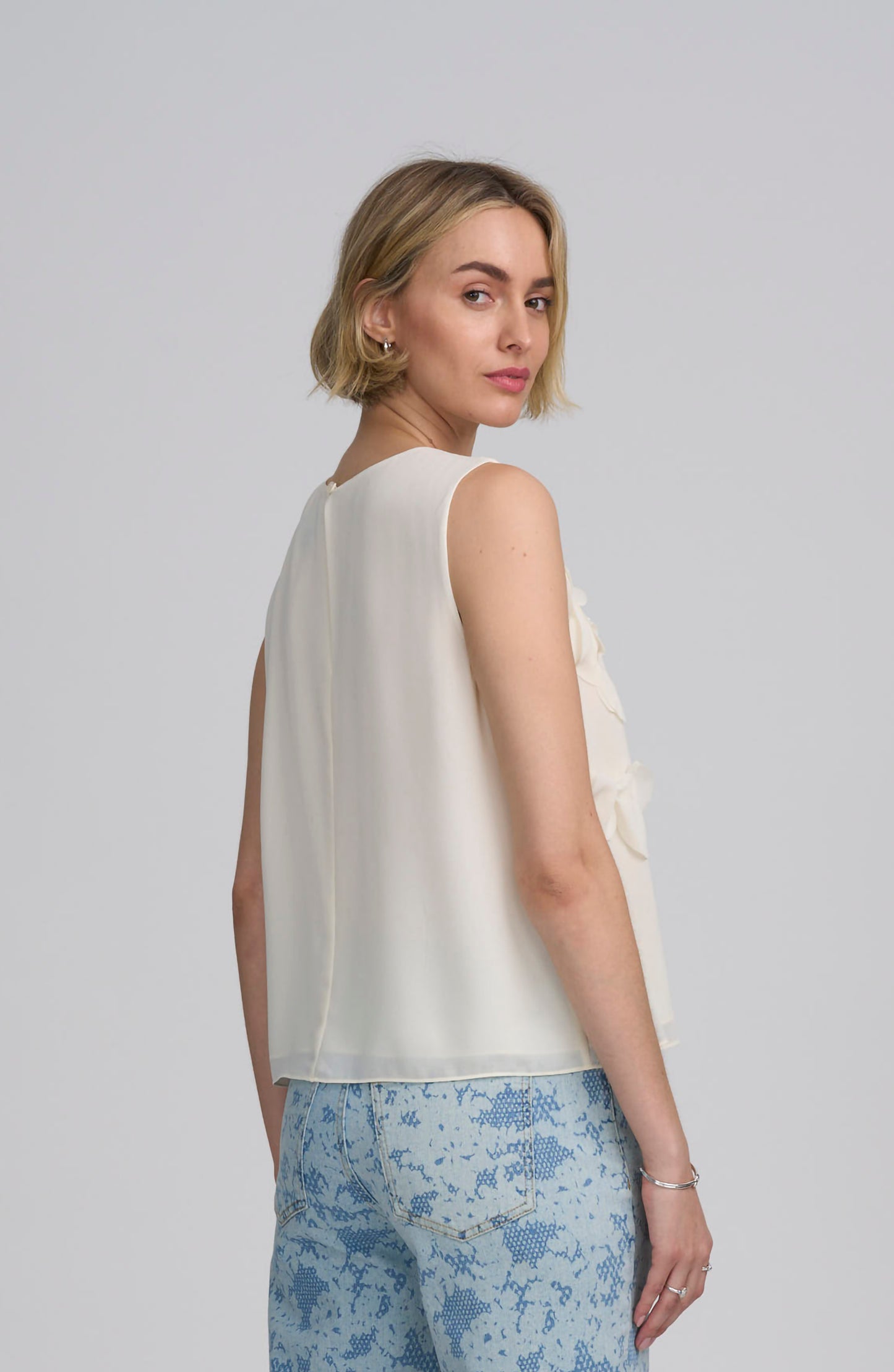 Floral Applique Shell