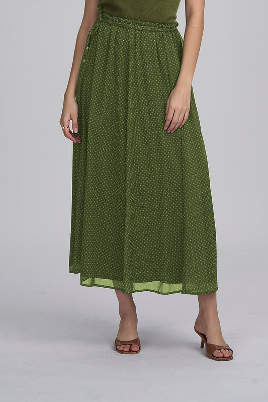 Printed Chiffon Skirt