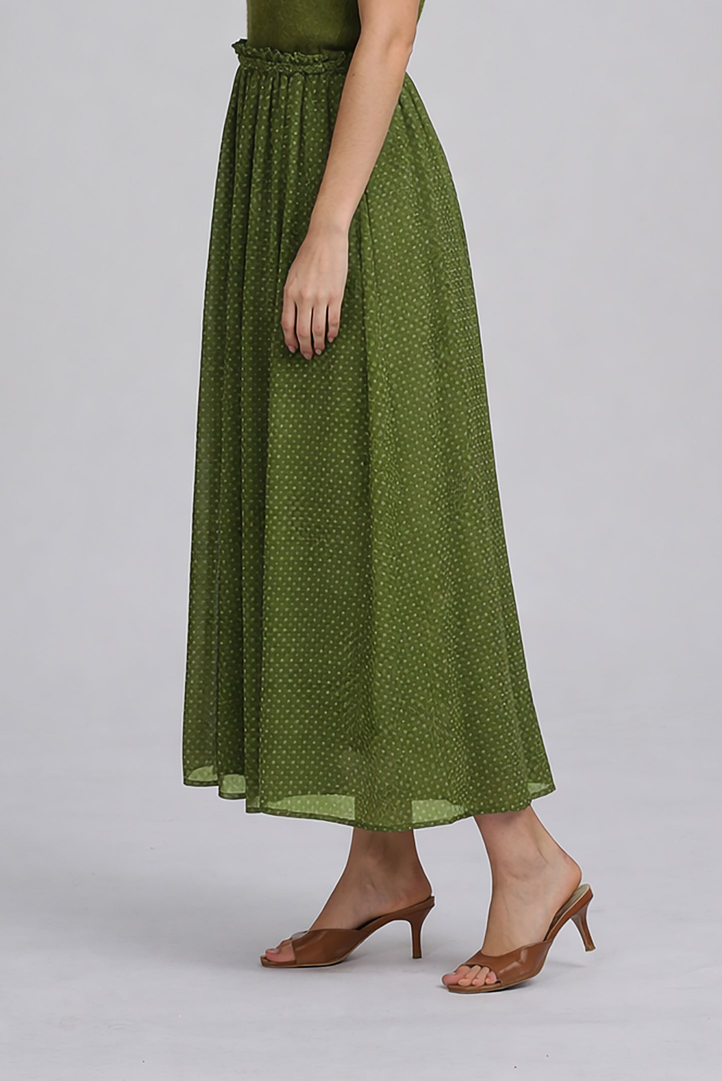 Printed Chiffon Skirt
