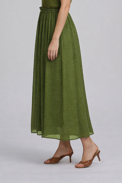 Printed Chiffon Skirt