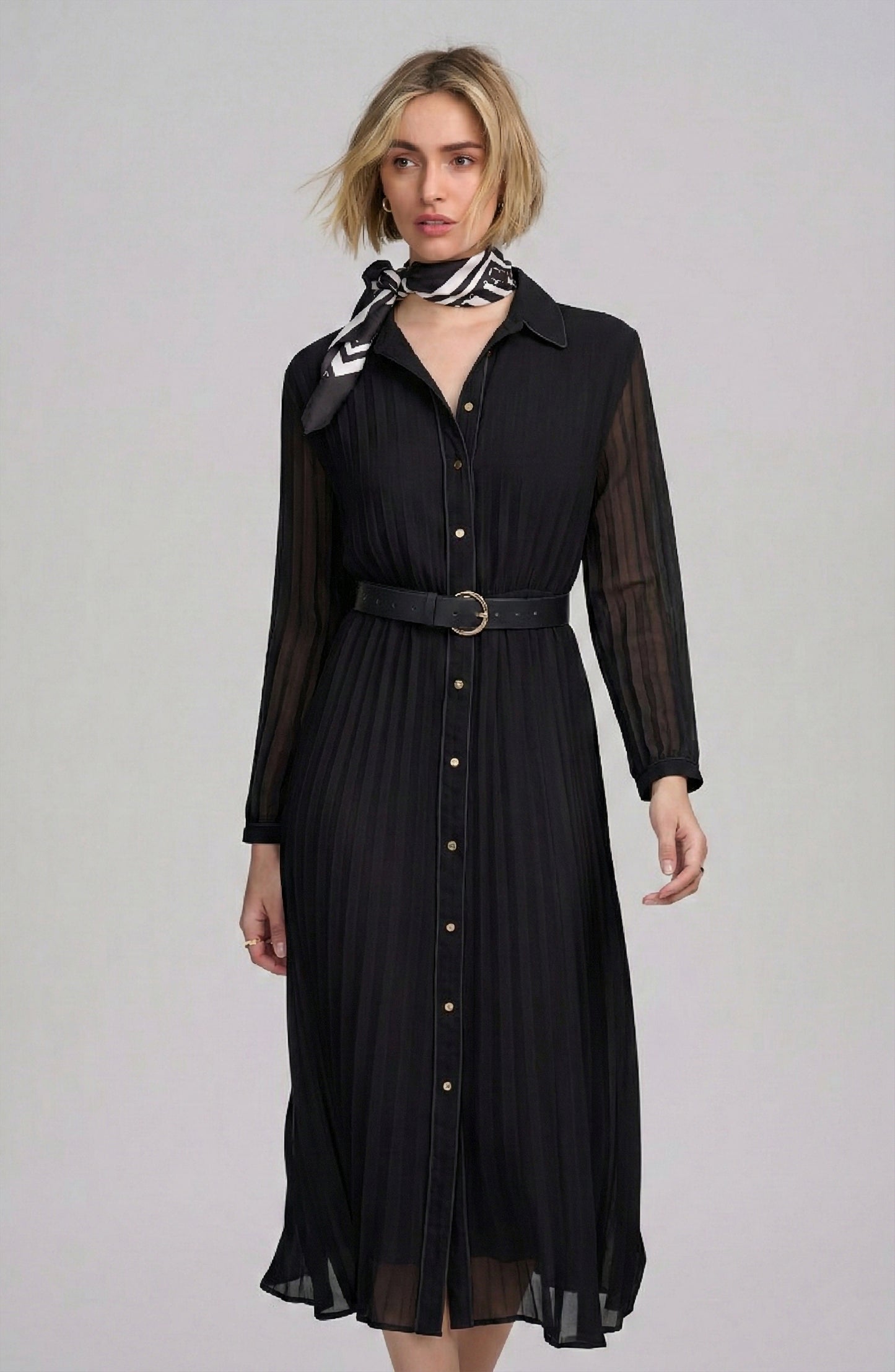 Woven Pleated Dress