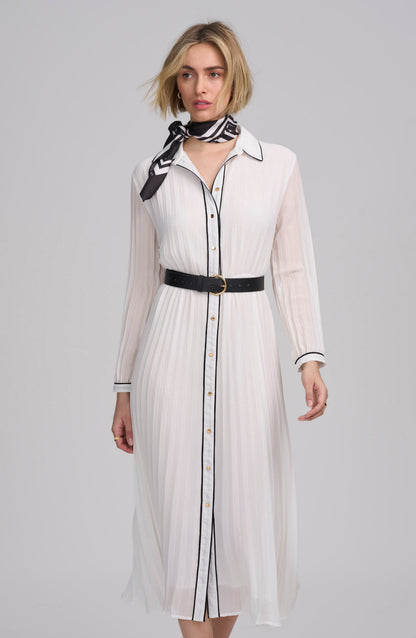 Woven Pleated Dress