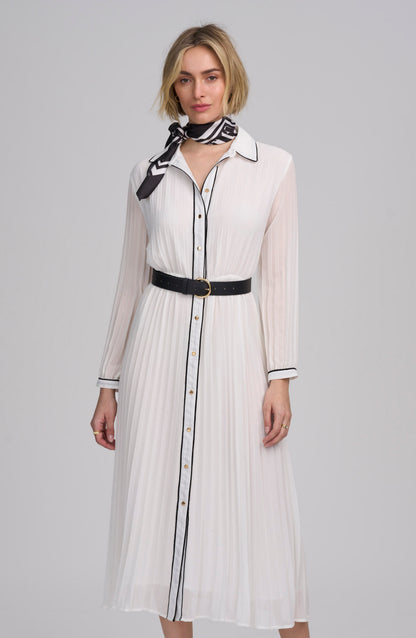 Woven Pleated Dress