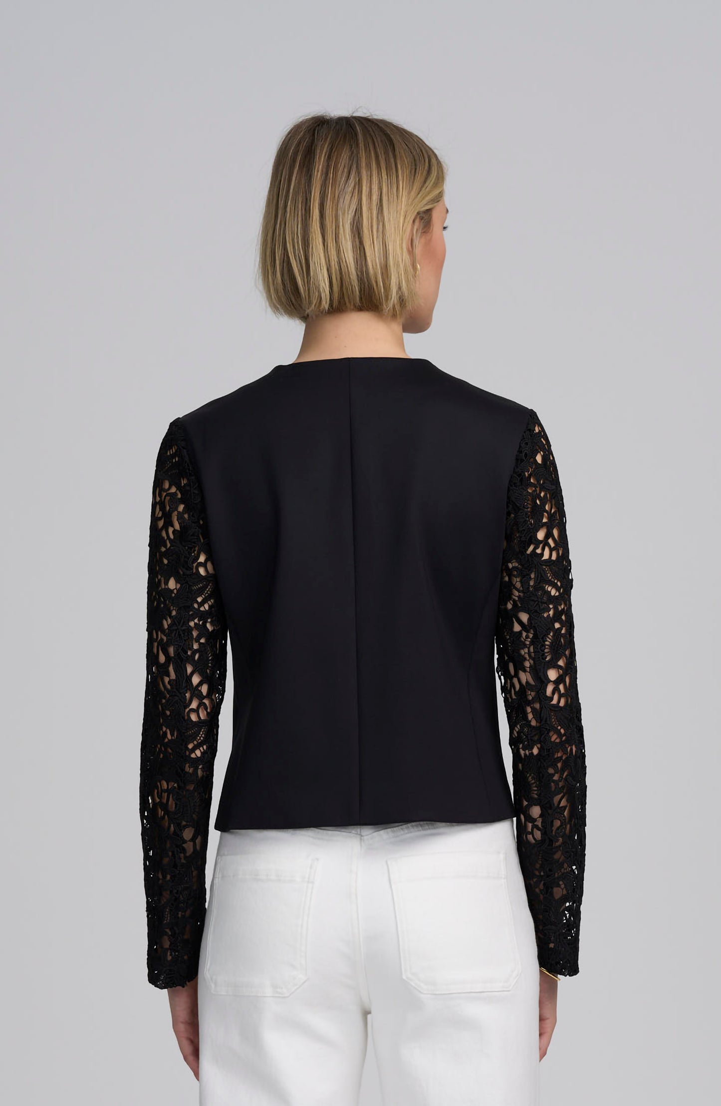 Lace Satin Jacket