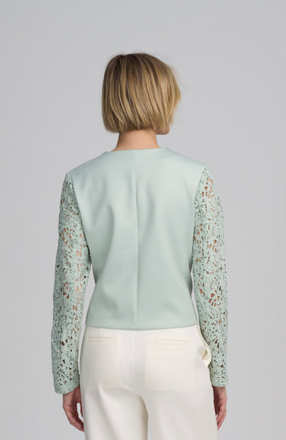 Lace Satin Jacket