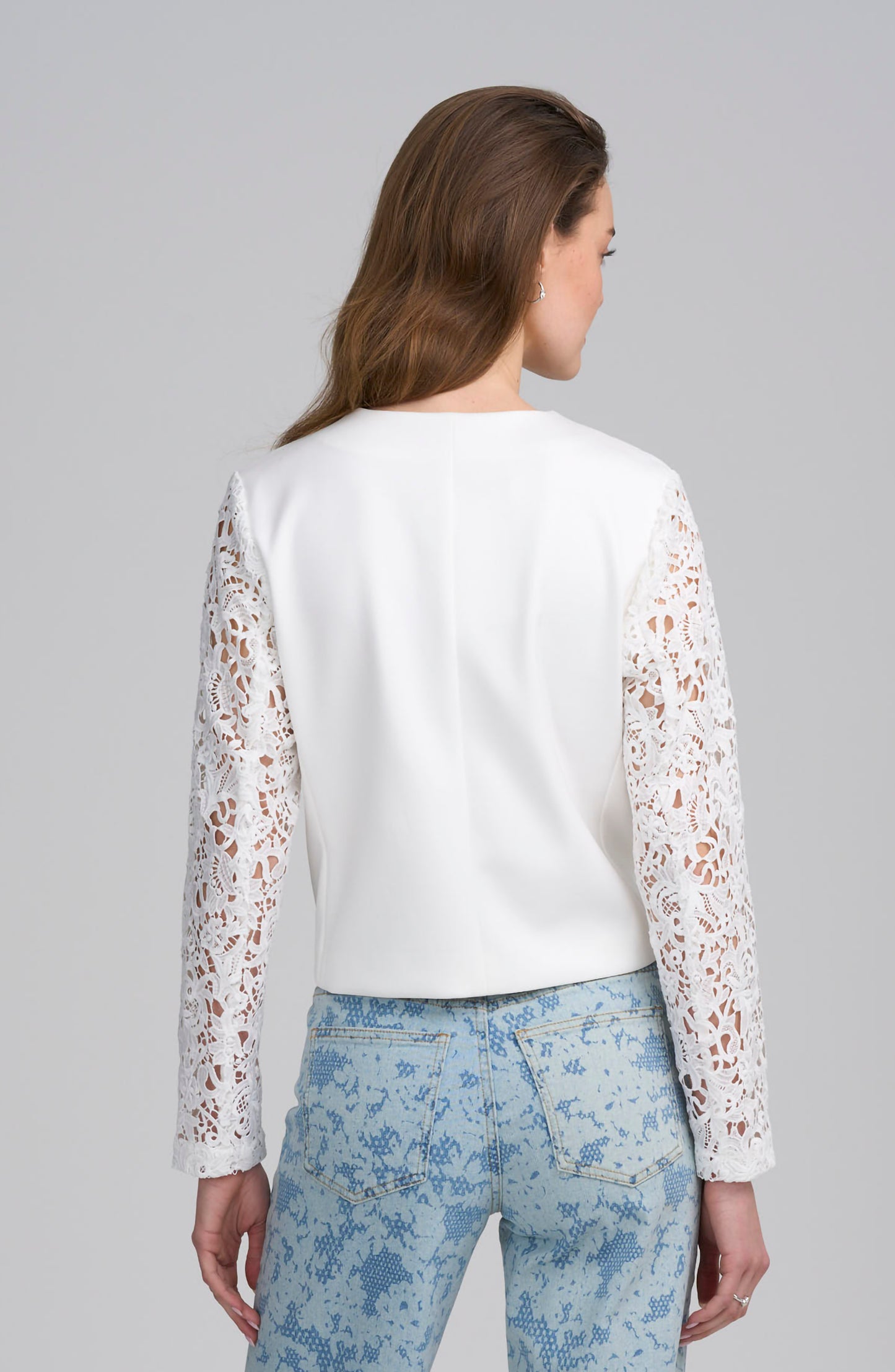 Lace Satin Jacket
