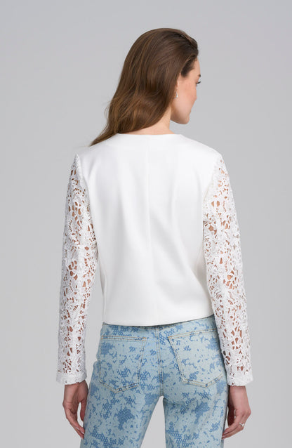 Lace Satin Jacket