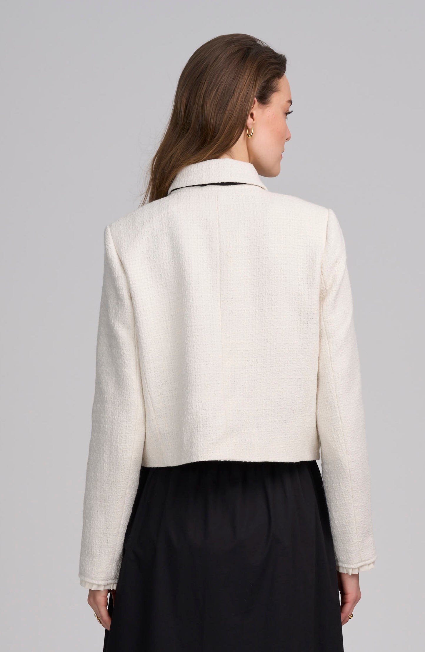 Tweed Jacket With Bow
