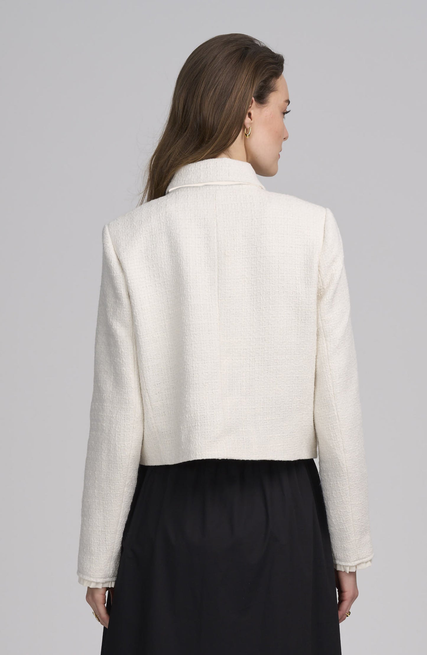 Tweed Jacket With Bow