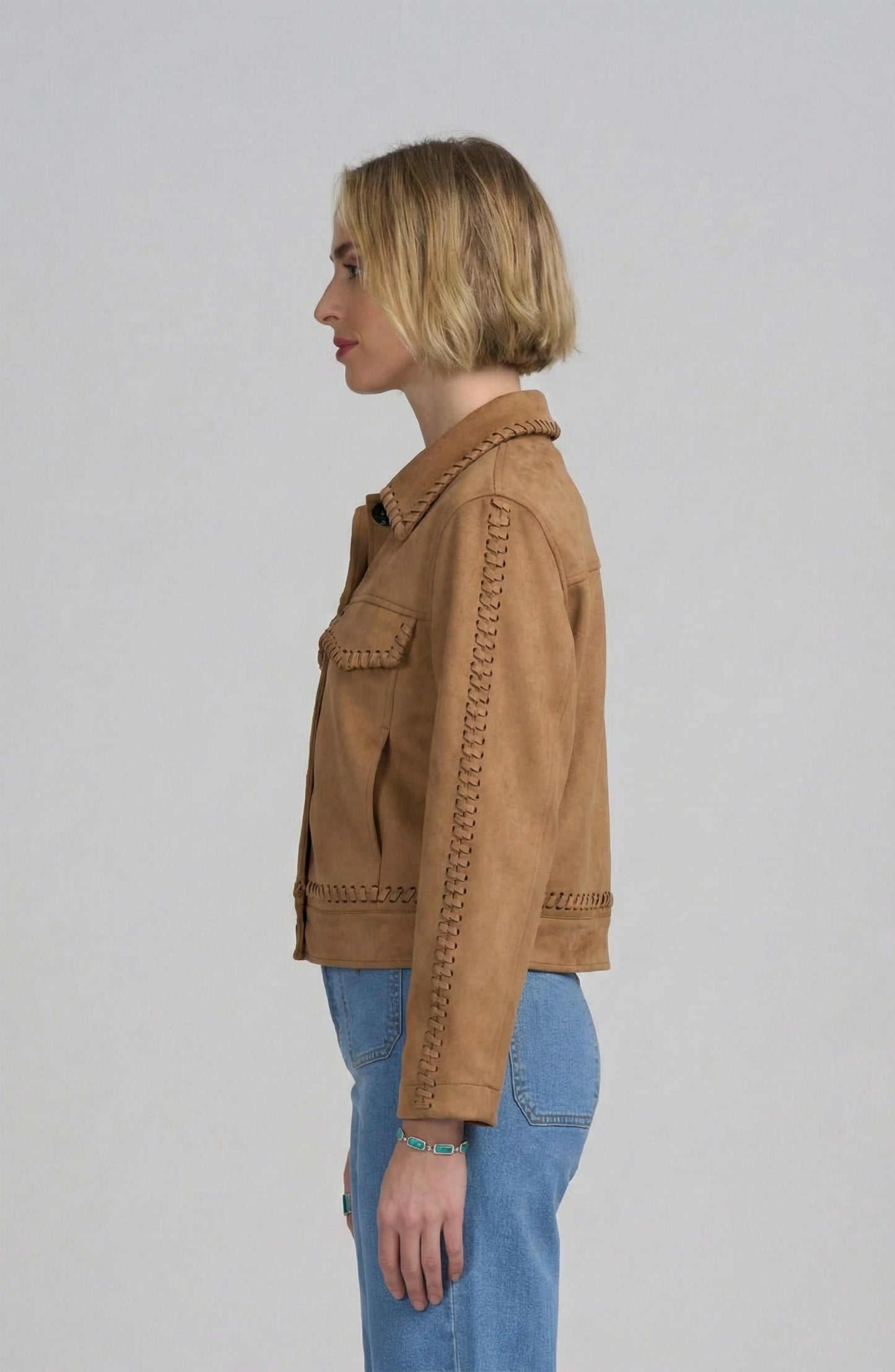 Faux Suede Jacket