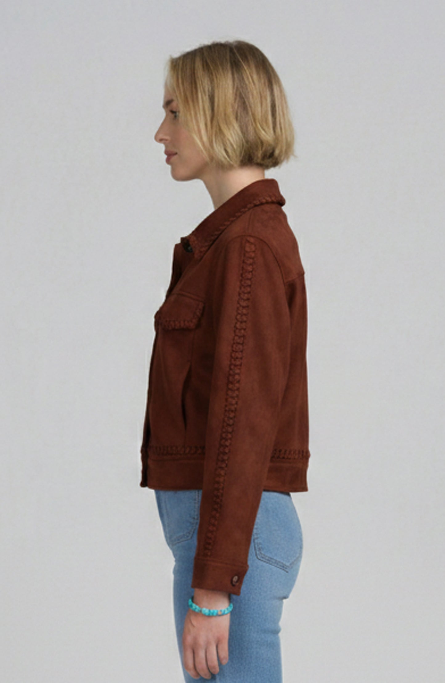 Faux Suede Jacket