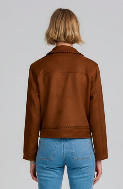 Faux Suede Jacket
