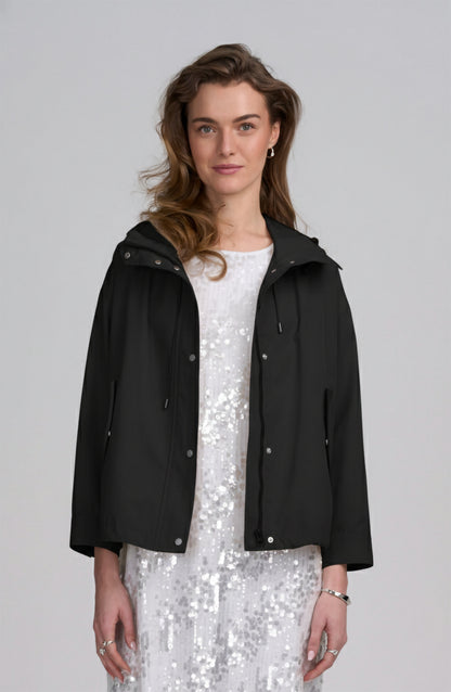 Hooded Cropped Parka Jacket