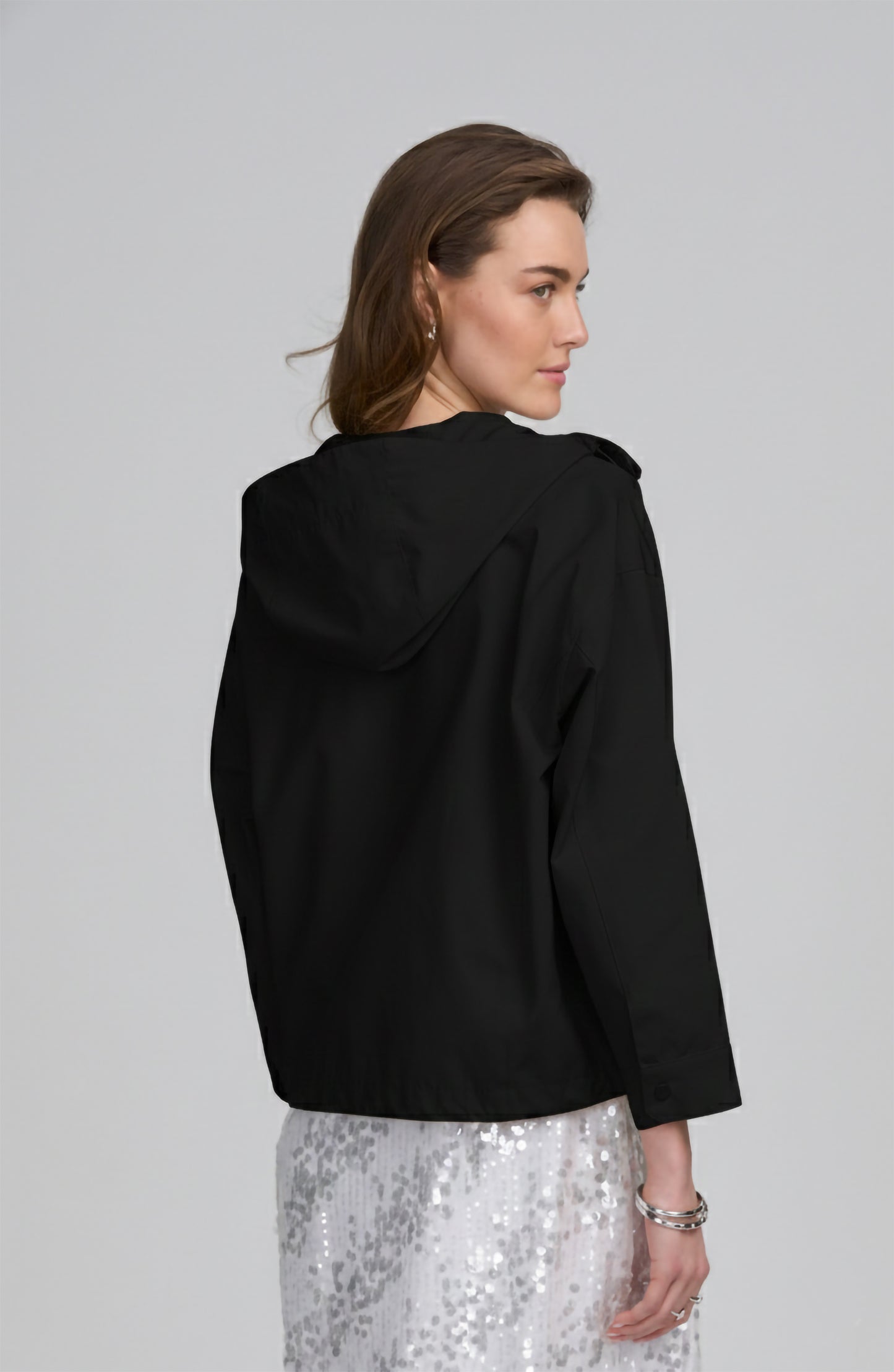 Hooded Cropped Parka Jacket