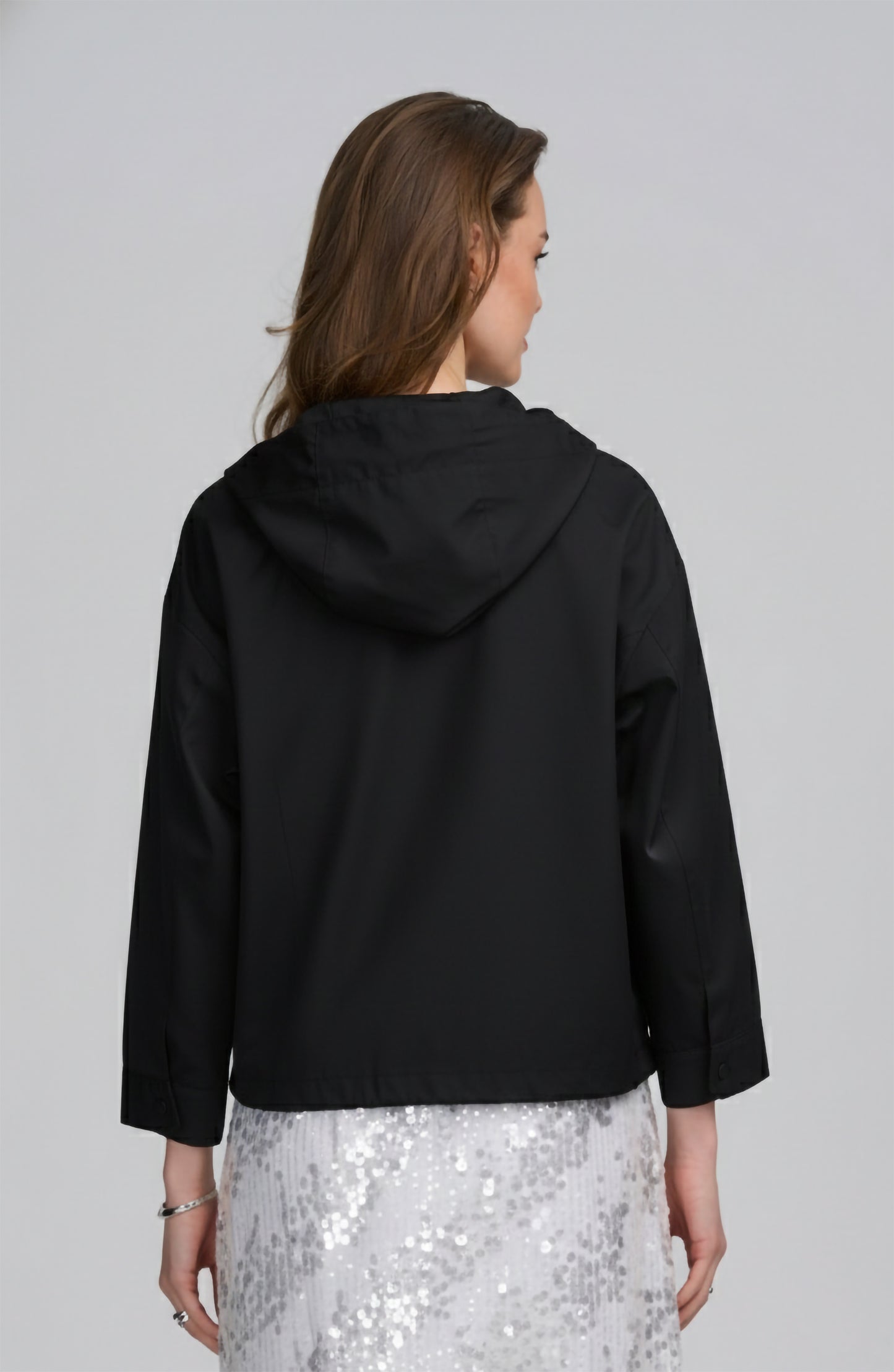 Hooded Cropped Parka Jacket