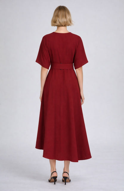 Belted Midi Dress
