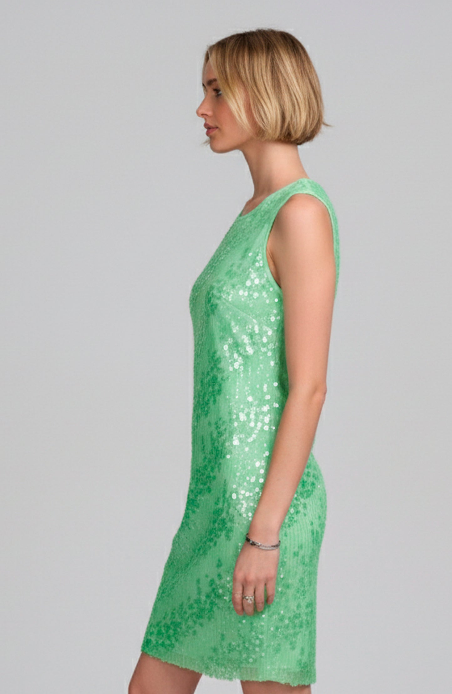 Sequin Overlay Dress