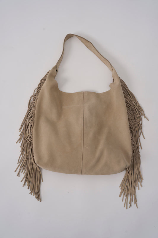 Suede Fringe Bag