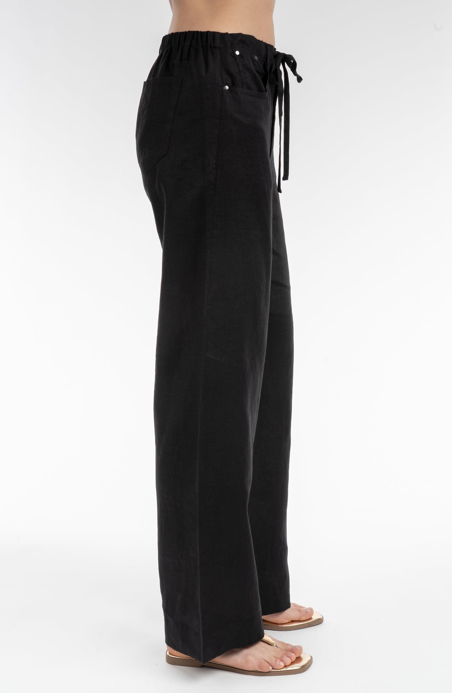Linen Drawcord Pant