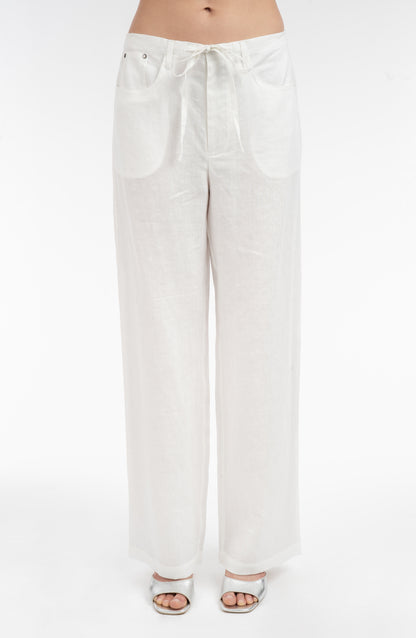 Linen Drawcord Pant
