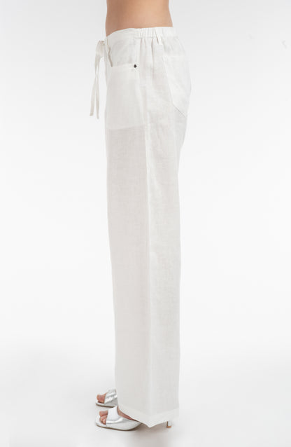 Linen Drawcord Pant
