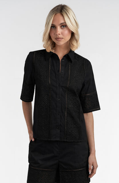 Lace Inset Shirt