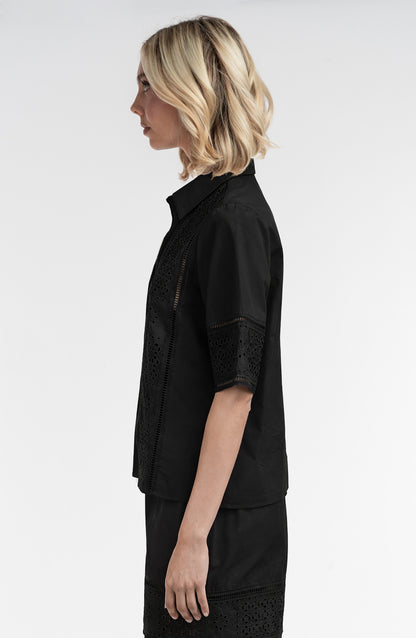 Lace Inset Shirt