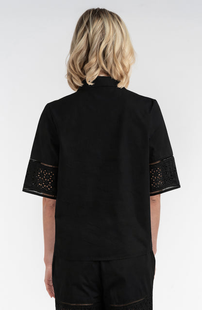 Lace Inset Shirt