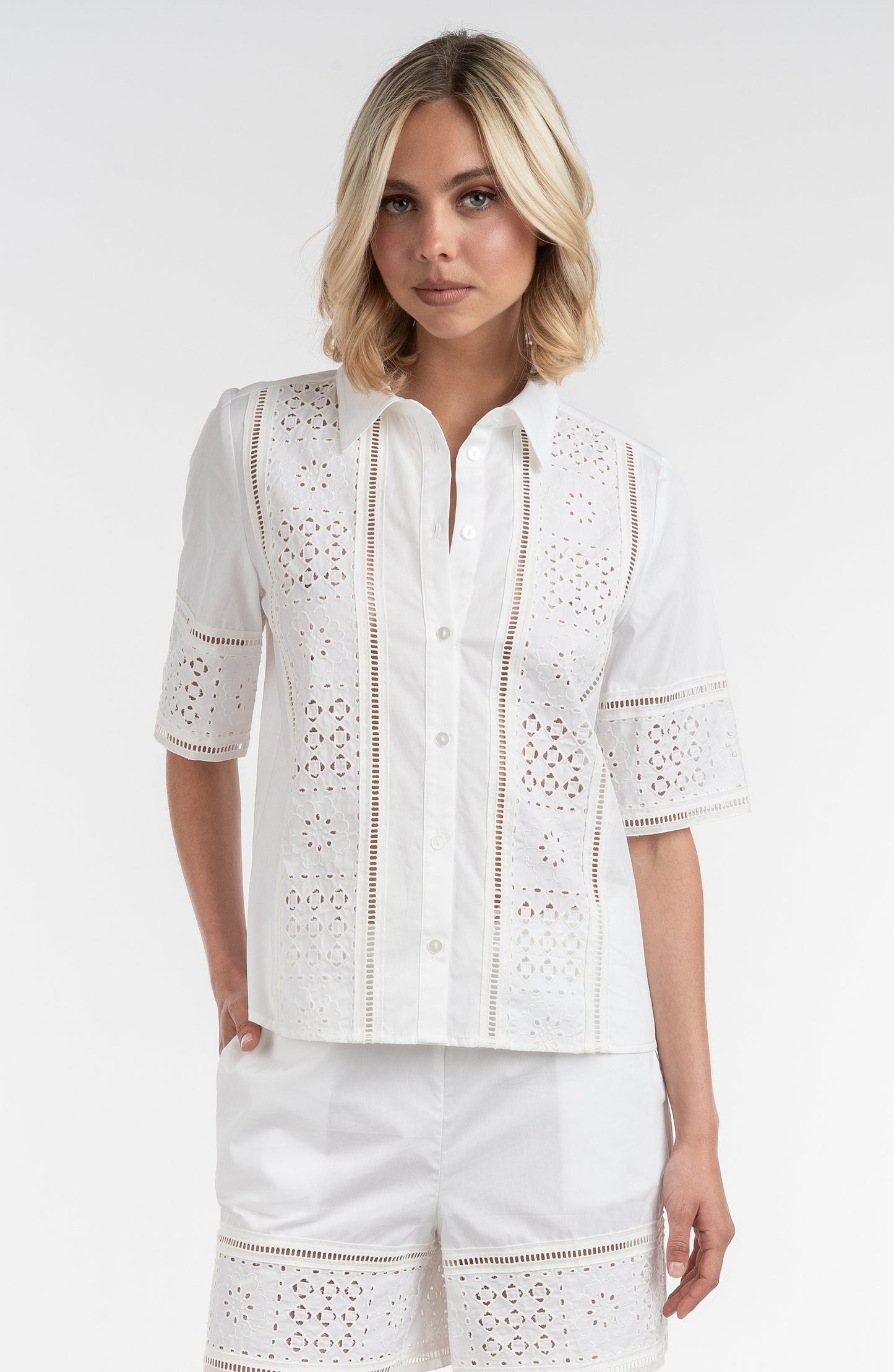 Lace Inset Shirt