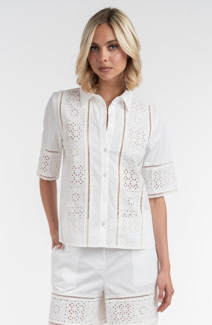 Lace Inset Shirt