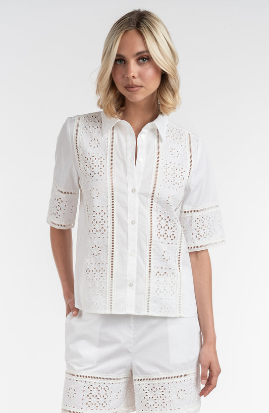 Lace Inset Shirt