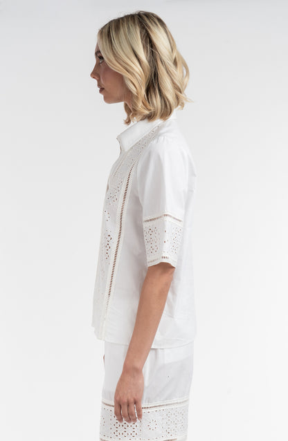 Lace Inset Shirt
