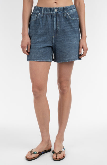 Knit Denim Jort