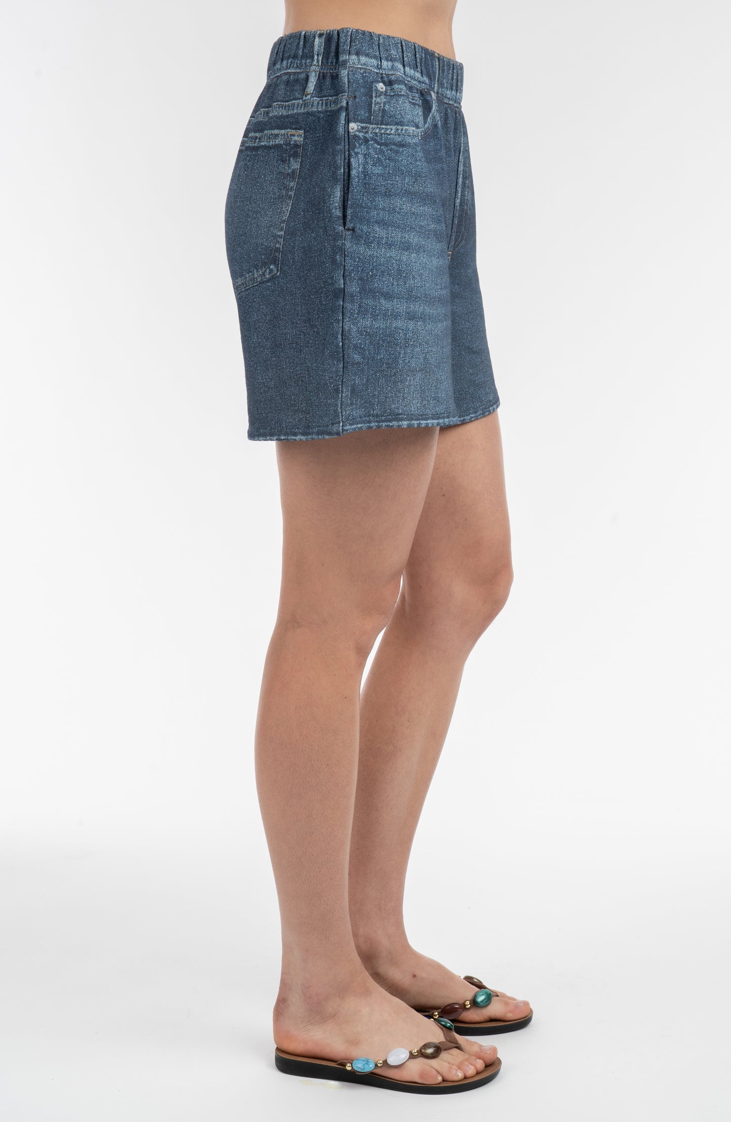 Knit Denim Jort