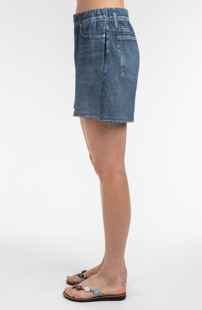 Knit Denim Jort