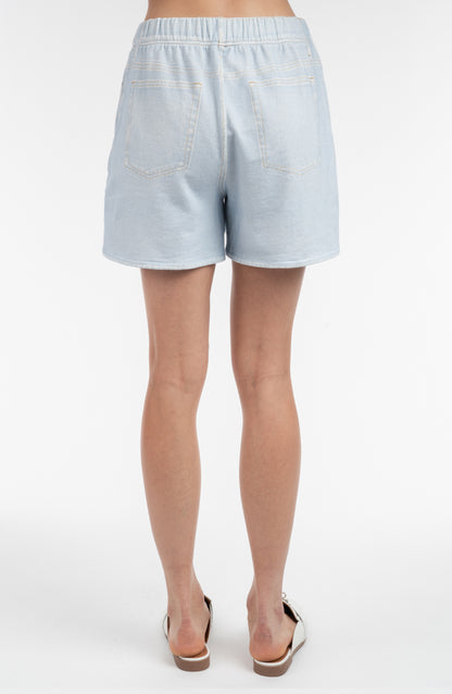 Knit Denim Jort