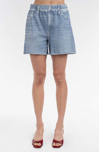 Knit Denim Jort
