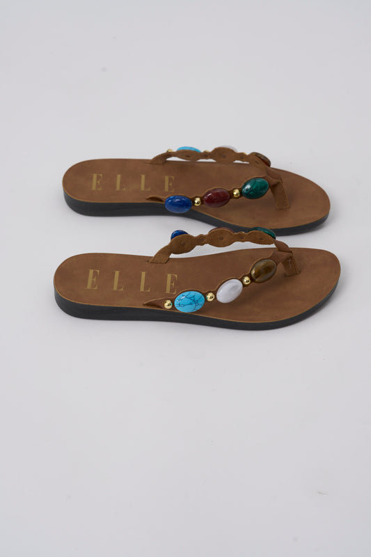Jeweled Flip Flops