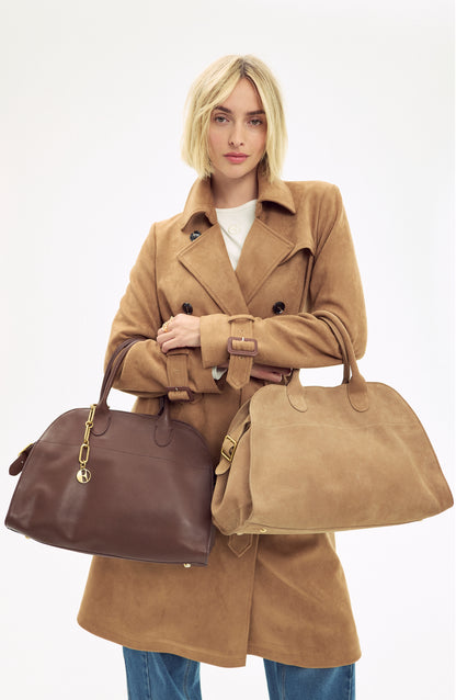 Leather Bowler Bag