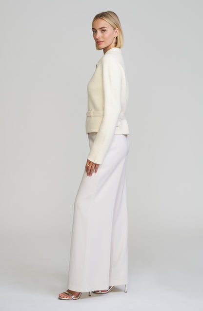 Belted Zip Sweater